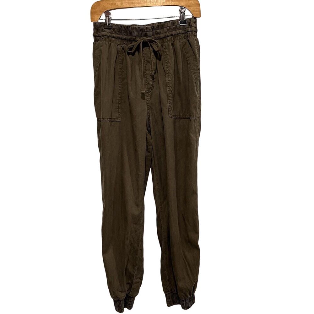 Women's A New Day Large Olive Green Pull On Elastic Waist Pants Size Small